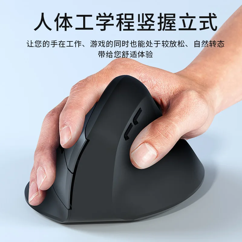 OEM 2.4GHz BT Wireless Ergonomic Mouse LED Optic Gaming Design 3-Level DPI Mini Right-handed Users Home Office USB