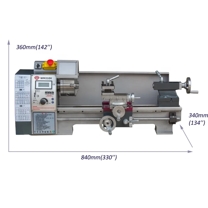 High precision low cost mini hobby lathe machine