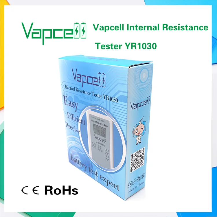 Тестер сопротивления батарей YR1030 тестер батареи Vapcell литиевых протестированный
