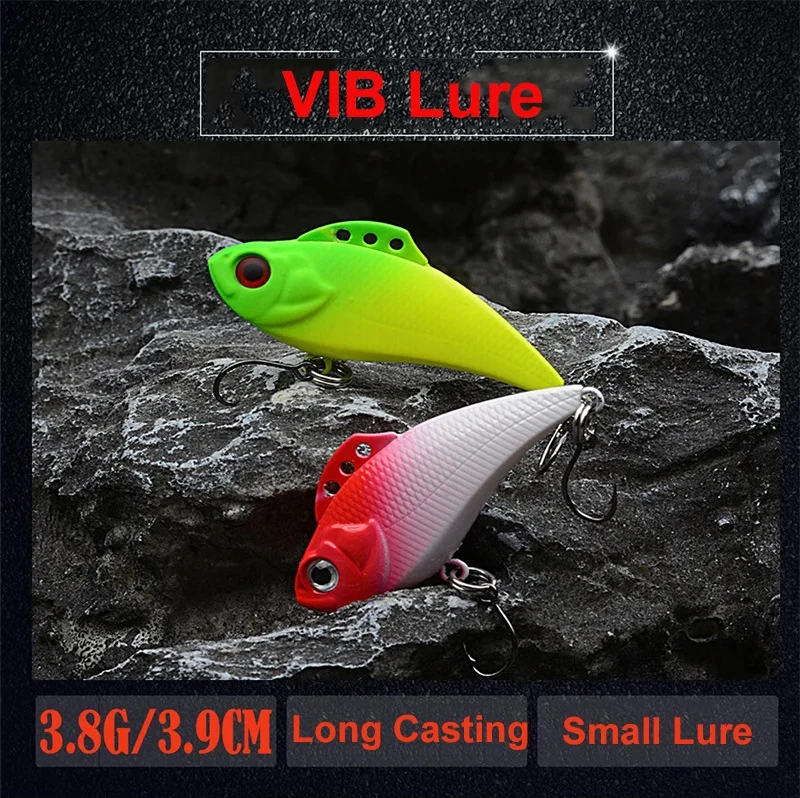3.8g 4.1cm 5Colors Artificial Hard Fishing Bait VIB Fishing Bait For Freshwater Saltwater Casting Pesca Lures