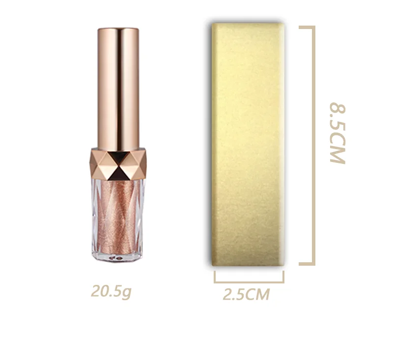 Private label high pigment cosmetic makeup products shiny liquid glitter eyeshadow vegan eyeliner