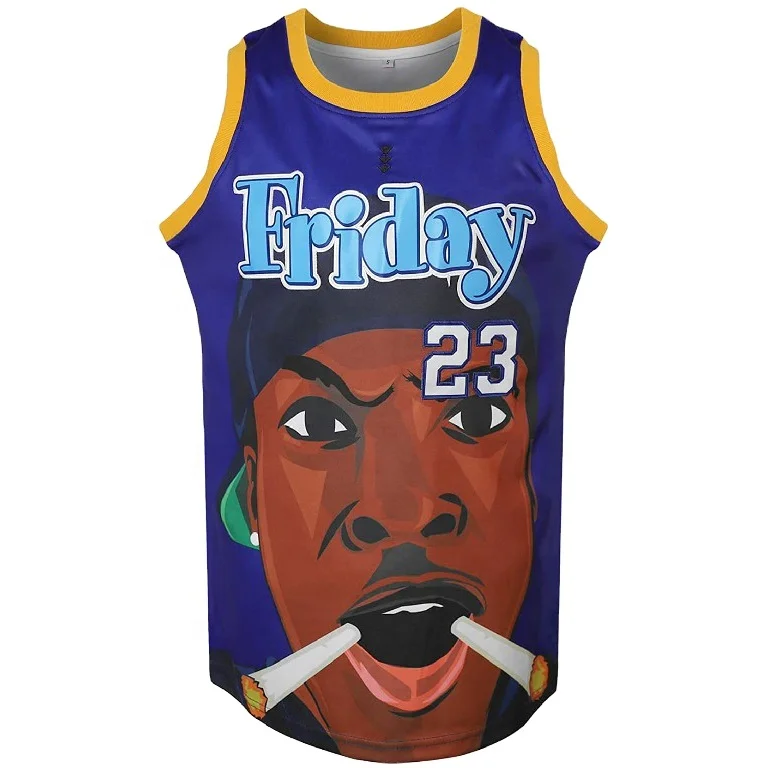 Trendy Smoking Men Digital Sublimated Reversible Basketball Jersey Uniform With Numbers