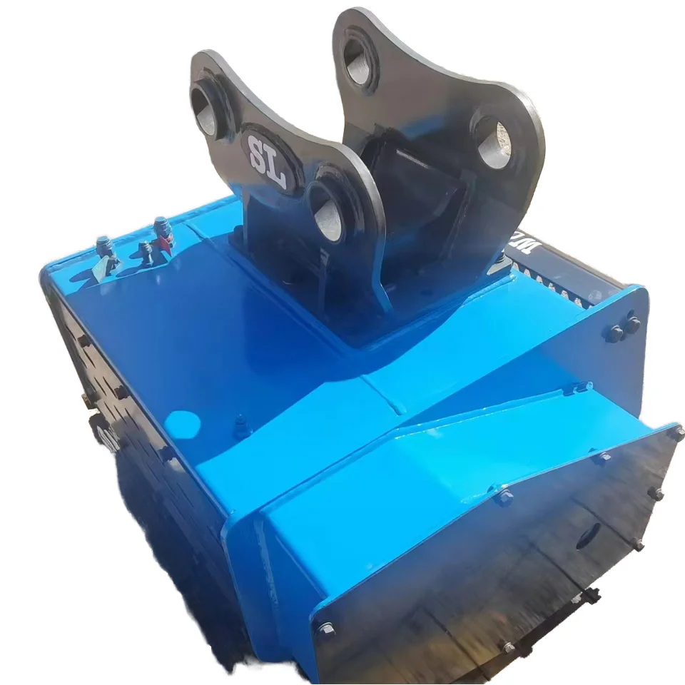 Forestry Hydraulic Excavator Attachment timber crusher  log cutting shredder excavator wood crusher for construction