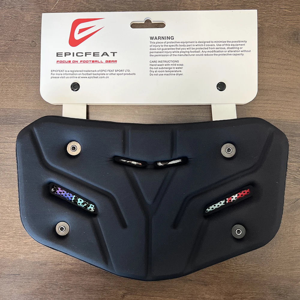 NEW Arrives American Football Back Plates with Vents Adults Back Flaps Low Back Pad Protection