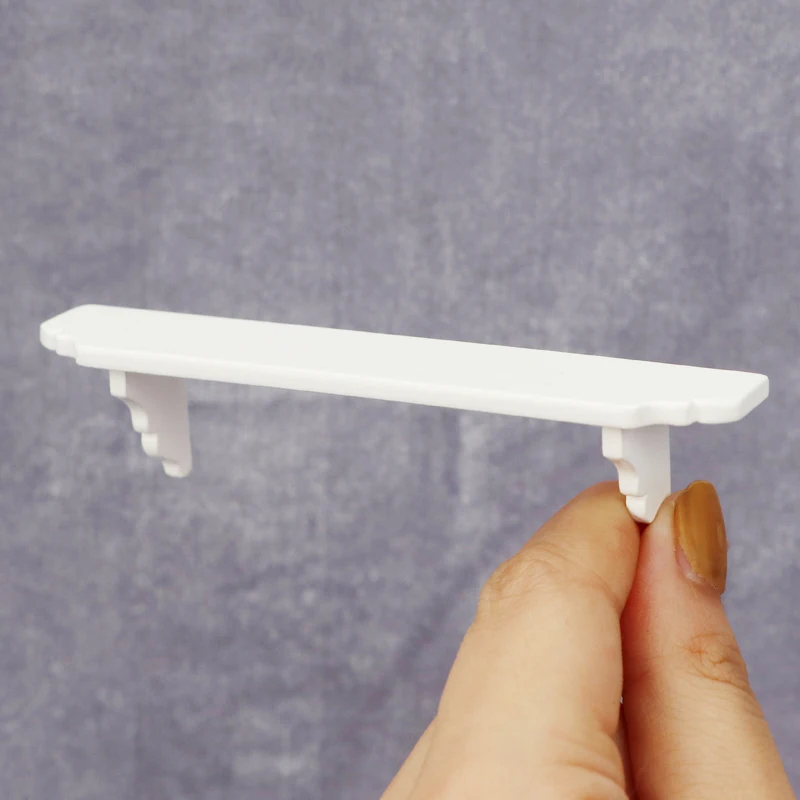 1:12 doll house dollhouse mini furniture kitchen bedroom white shelf hanging rack