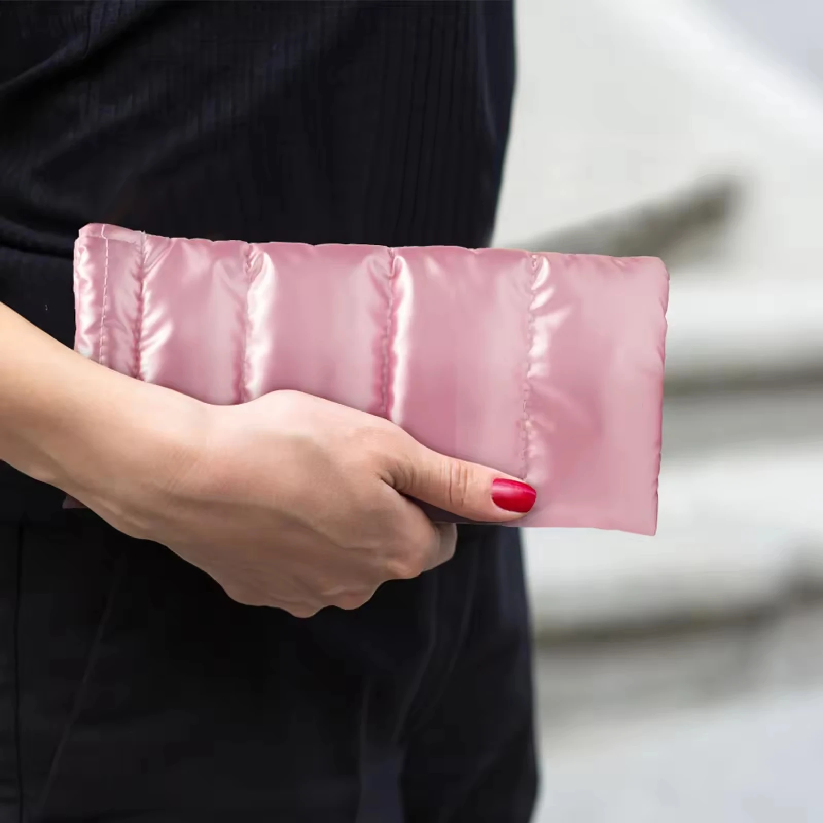 Custom Slim Microfiber Soft Luxury Glasses Storage Packaging Bag For Eye Wear Quilted Synthetic Down Sunglasses Case Pouch