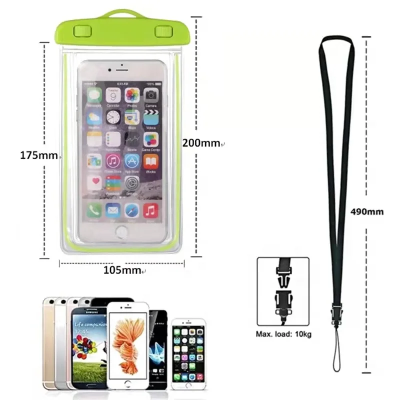 Direct factory wholesale mobile phone waterproof pouch cell phone crossbody water proof bag for Men and women