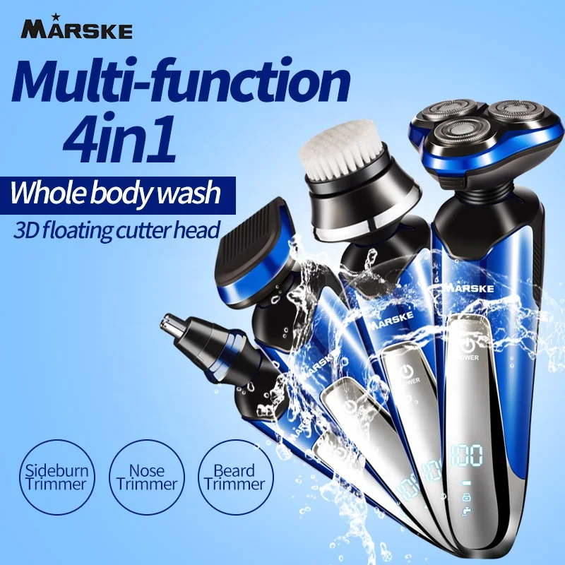 MARSKE 3322 Hot selling new four-in-one belt digital washable electric shaver