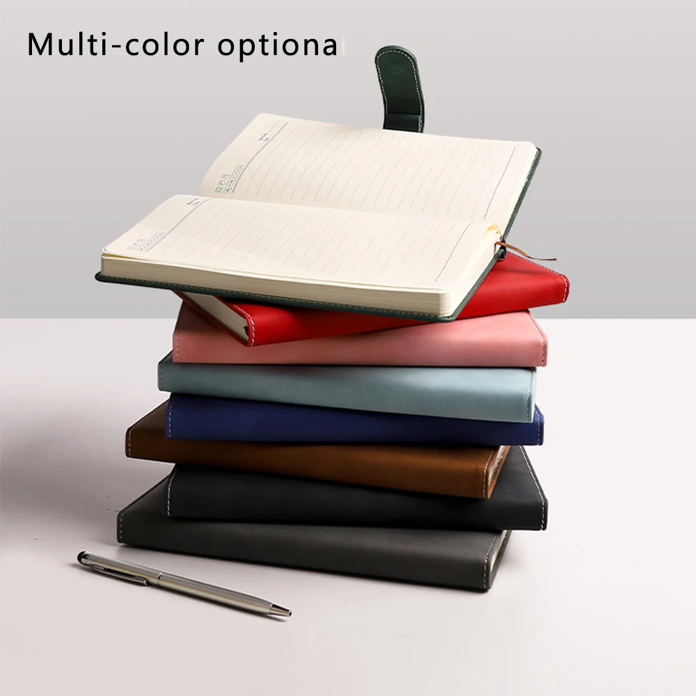Promotional A5 Notebook with Pen Holder PU Leather Hardcover Journal for School or Office for Personal Use or Corporate Gifts