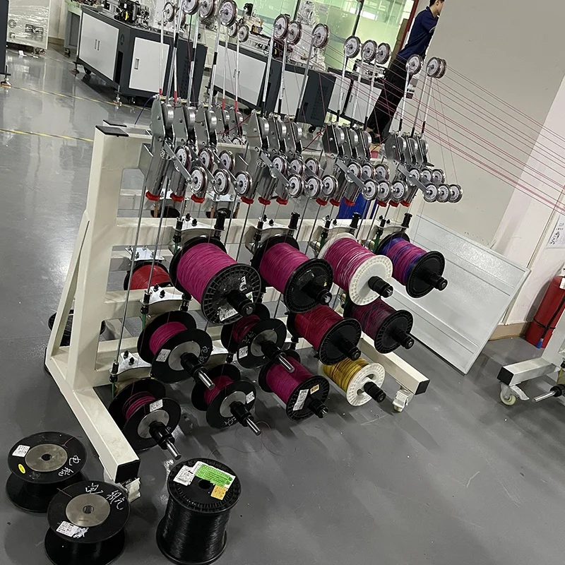 Automatic Cable Feeding Machine Eastontech Multiaxis Wire Spool Tension Frame Multi-spool Wire Dereeler with Brake Control 250mm