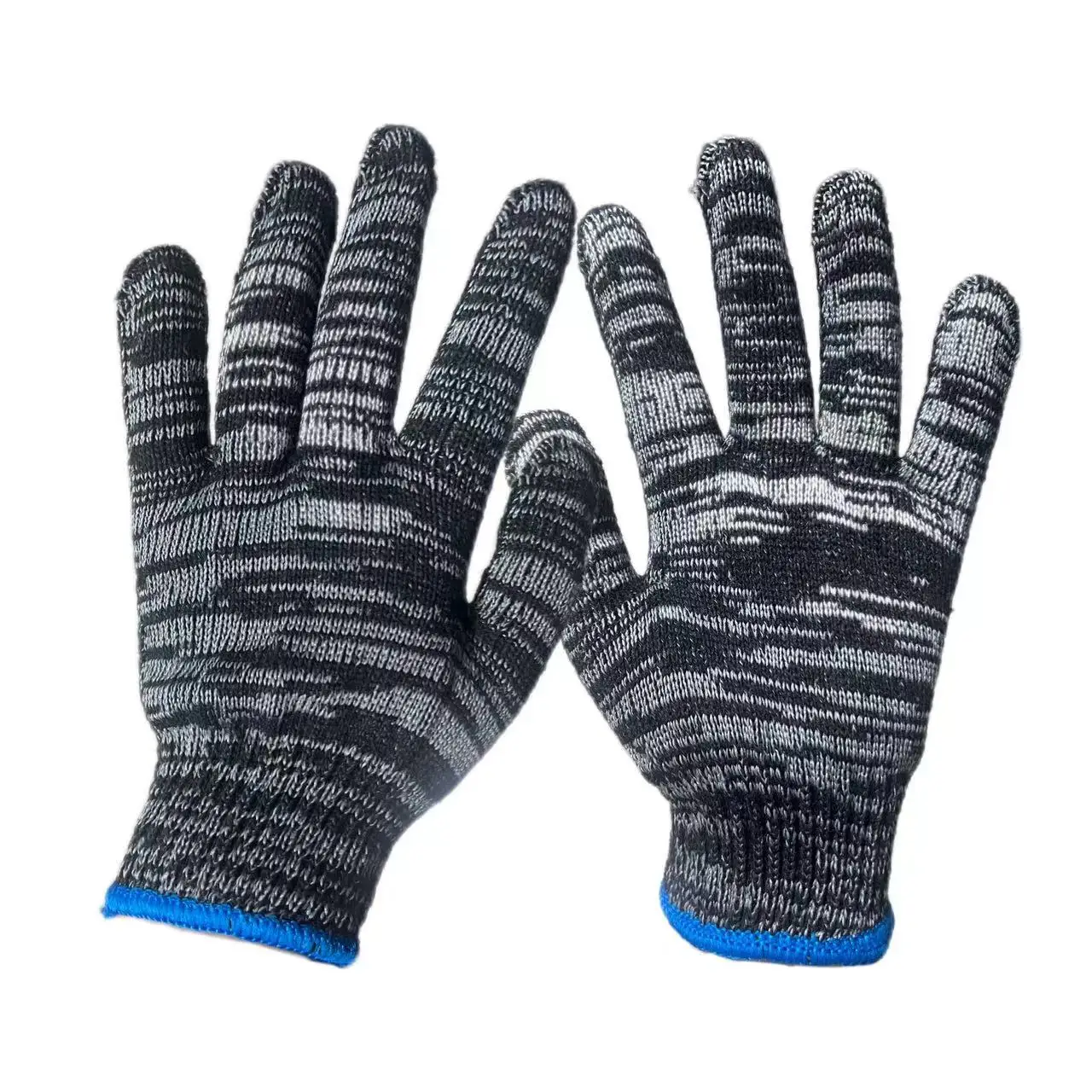 10 Gauge Mix Colored Safety Work Glove Cotton Knitted Thick Thread Gloves for Construction