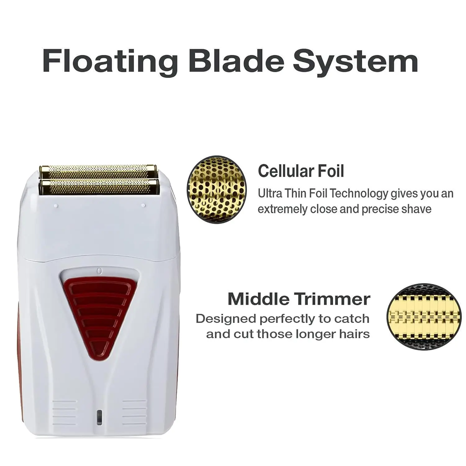 Original Factory Manufacturing ProFoil Replacement Shaver Head Gold Foil Used for Andis 17150/17155/17200 Shaver USB for RV