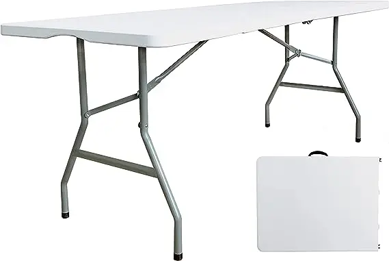 High quality party folding tables sturdy plastic folding tables Convenient white folding table for storage
