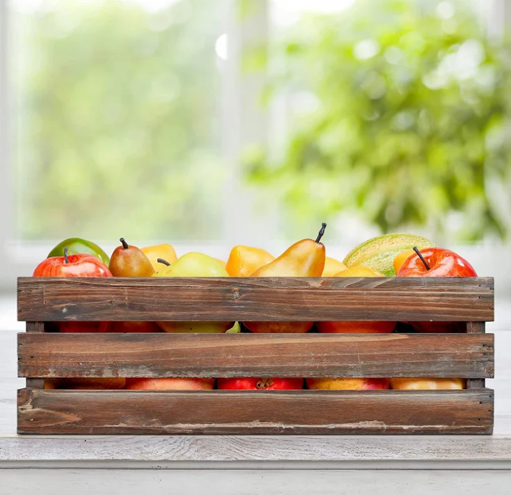 Luxury Retro Style Aesthetic Home Decor Wood Box Wooden Chest Box For Living Room Funiture