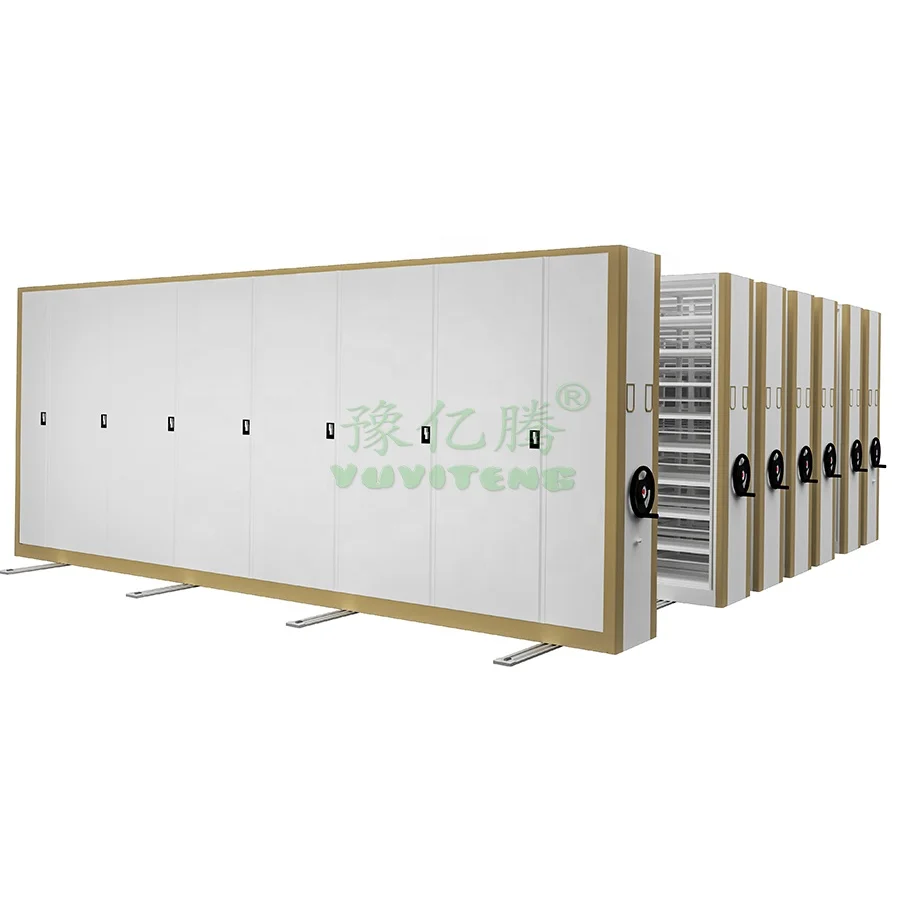 Mobile shelving metal movable filing cabinet steel electric mobile shelving design