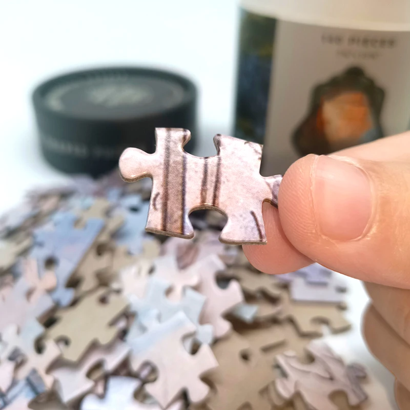 Custom Paper tube puzzle 1000 500  200 100 piece for adults and kids