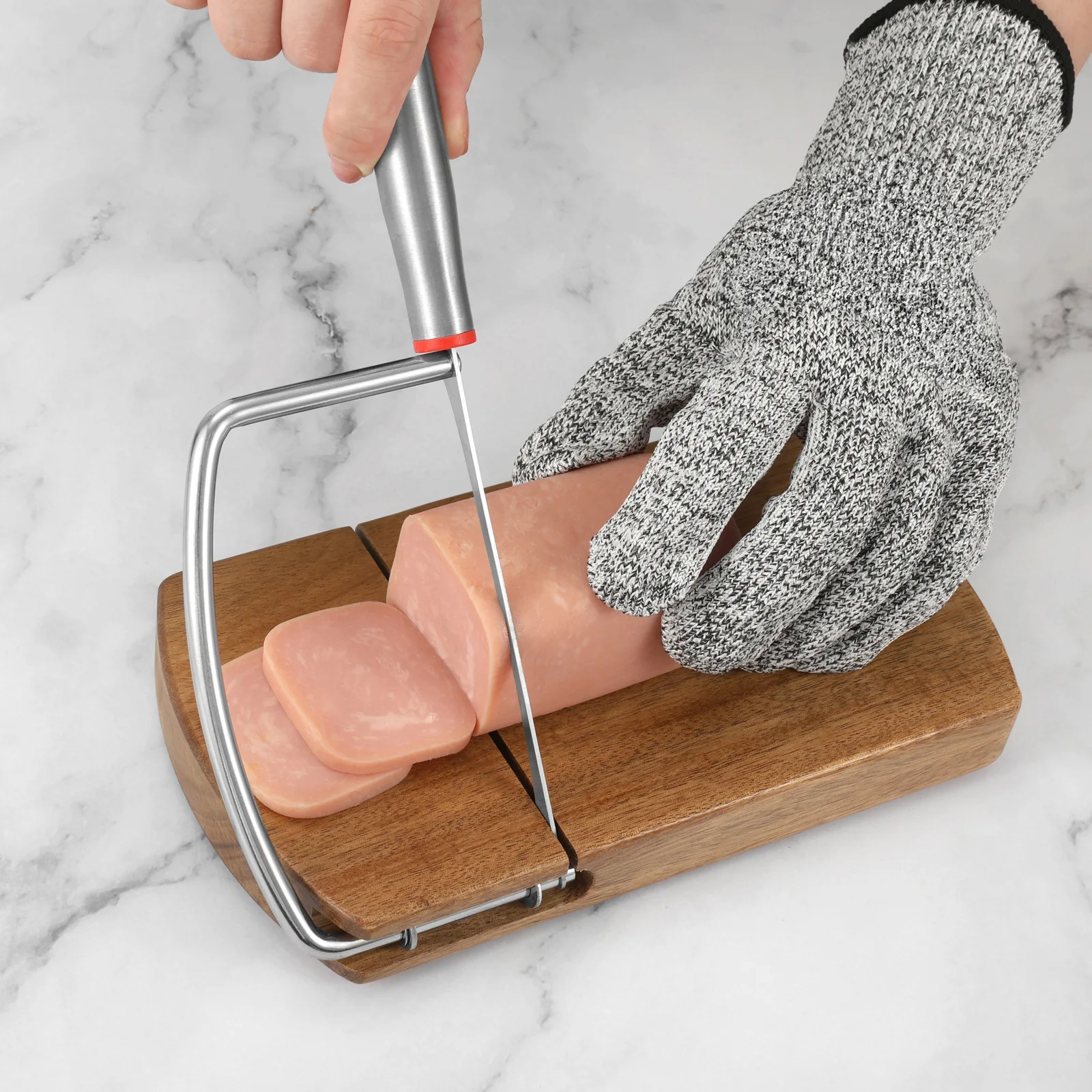 cheese slicer cutter wooden cheese cutter board with stainless steel blade for block cheese