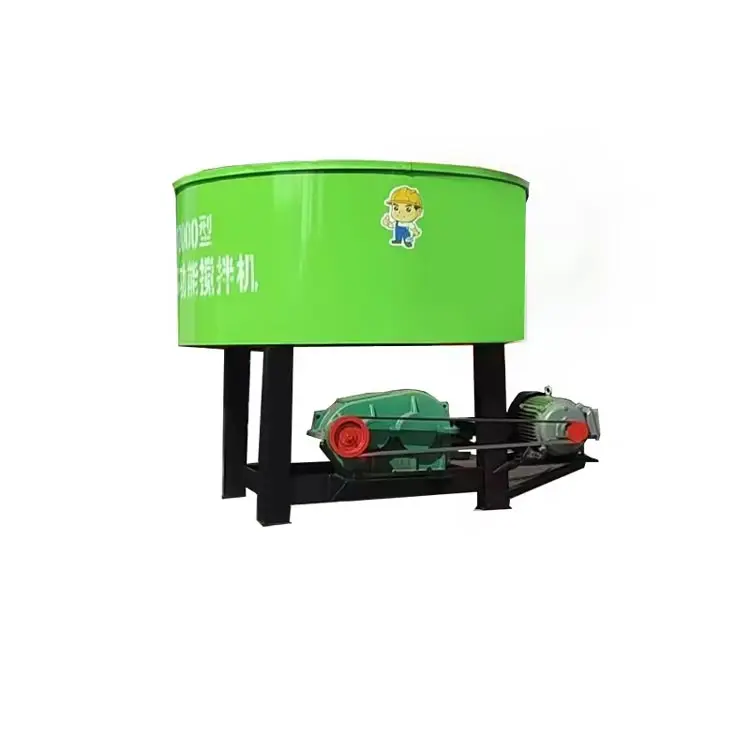 Boiling Small Self-loading Castable Brick Pan Type Mortar Mixer Price China Manual Forced Action Hydraulic Pan Mixer with Large