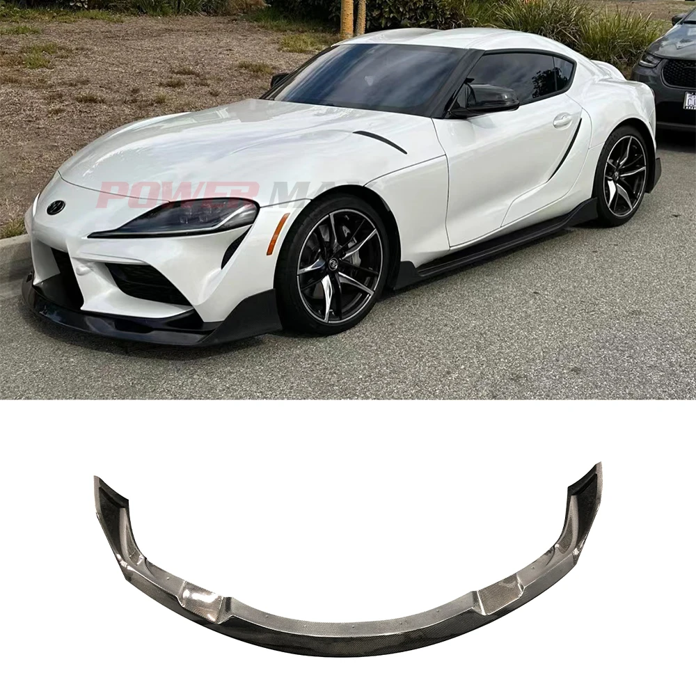 Carbon Fiber Aimgain Style Front Bumper Lip For Toyota Supra A90 A91 MkV Front Splitter