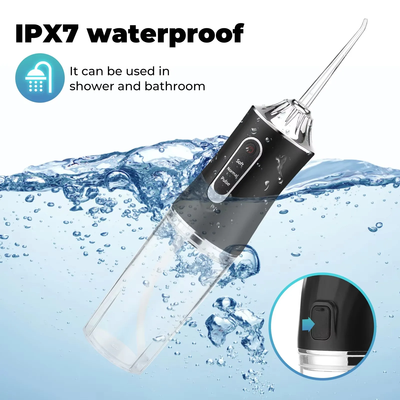 Travel Portable Water Floss Kids Large Tank OEM Jet Cordless Dental Irrigator Water Dental Flosser Water Irrigator