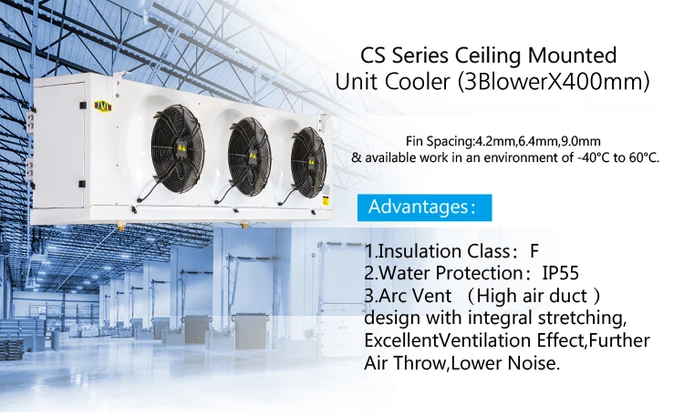 Guangzhou XMK Mounted Evaporative Cooler Ceiling Evaporator For Cold Room