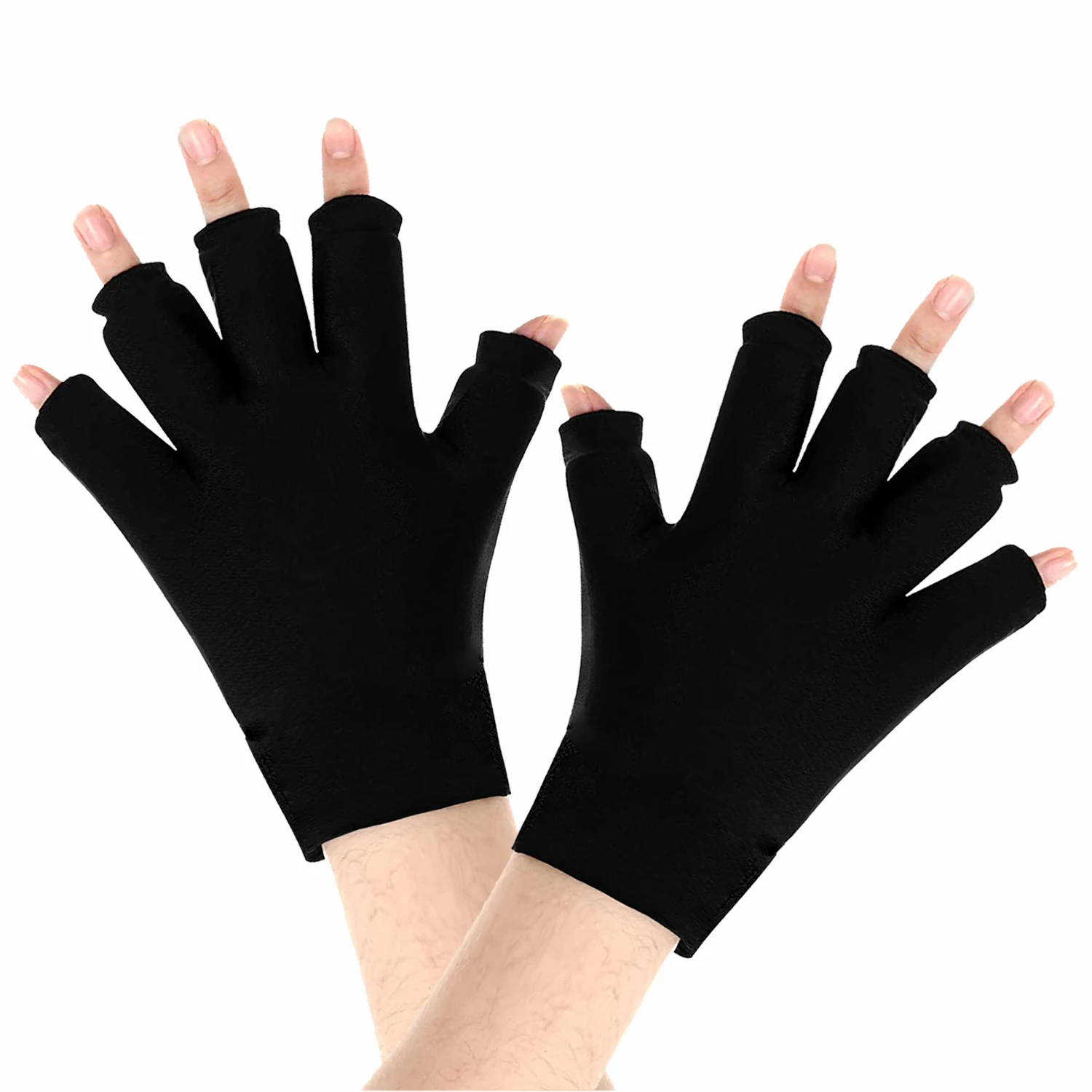 Cooling ice compress therapy half gloves,Finger leakage gloves for relieve the pain of arthritis.