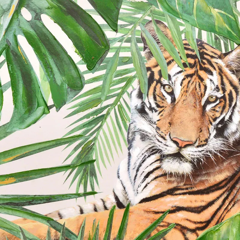 
Hot Selling Print Painting Animal Oil Modern Tiger Picture on Canvas Ready to Hang Handpainted 