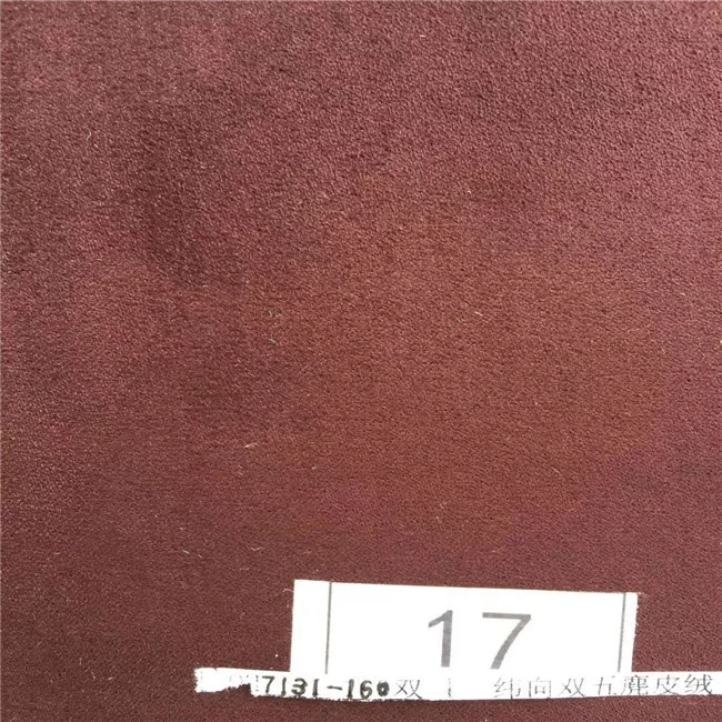wholesale 100% micric  garment sofa hometextile shoes pillow fabric suede microfiber peach skin Upholstery