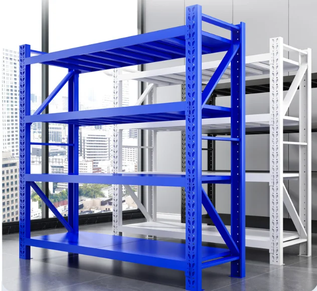 Heavy Duty Load-Bearing Multifuncional Warehouse Steel Boltless Storage Stacking Rack & garage storage Shelves