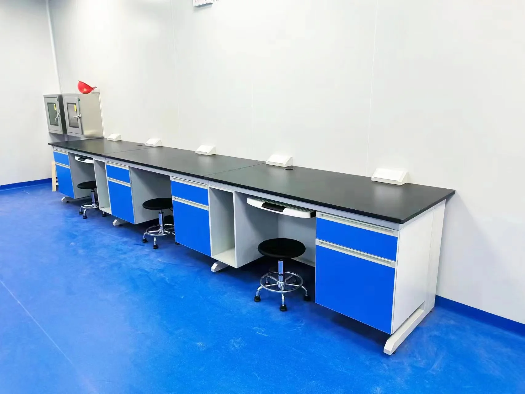 All Steel Chemistry Laboratory Equipment Physics Laboratory Furniture Laboratory Island Table Central Table