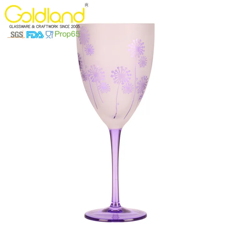 Sandblasting glass cup