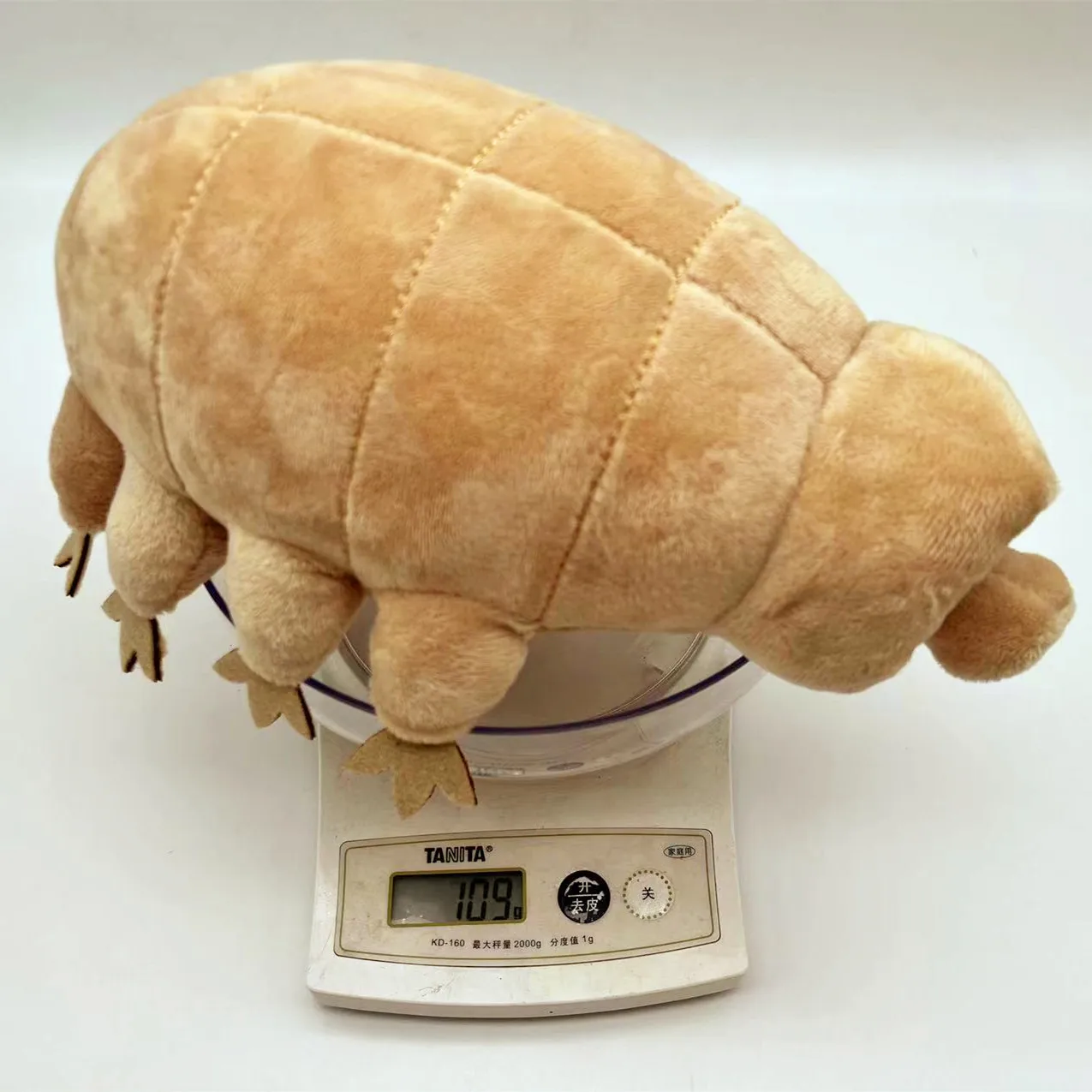 Deep Sea  Creature Water Bear bug Doll Simulation worm Tardigrade Plush Toy stuffed special gifts