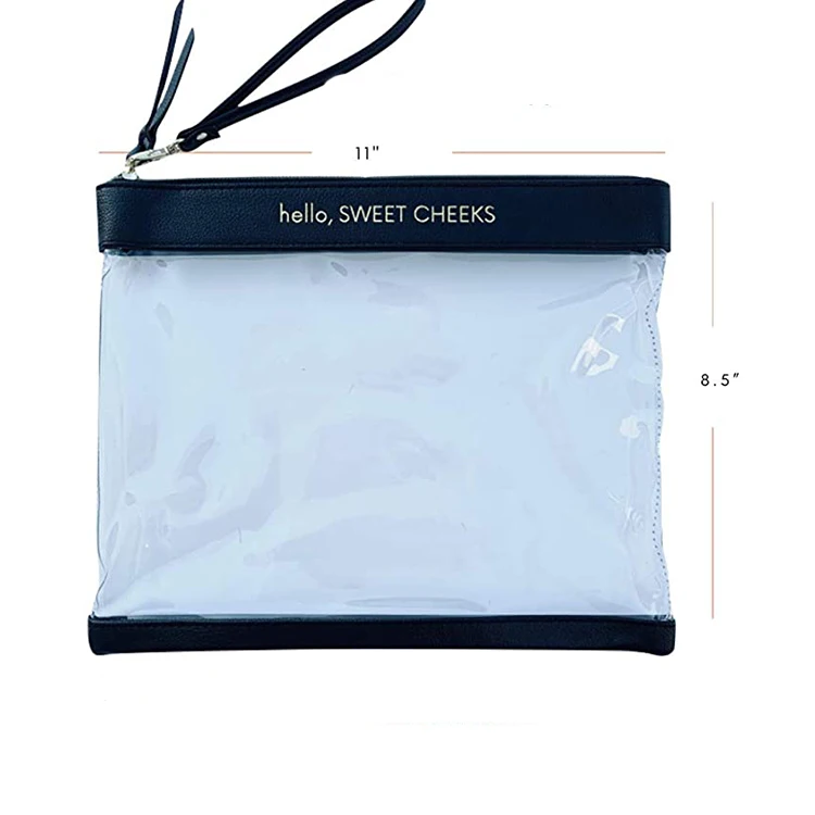 Large Reusable Diaper Wet Bag Clear PVC Baby Bag Insert Organizer
