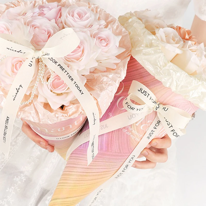 Custom Cake Baking Packaging Florist Valentine Ribbon Wrapping Flower Printer Gift Satin Ribbons