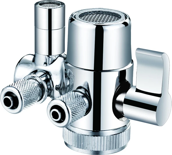 PATENT 1/4 Water Splitter Valve 3 infall and 3 way out Diverter Valve