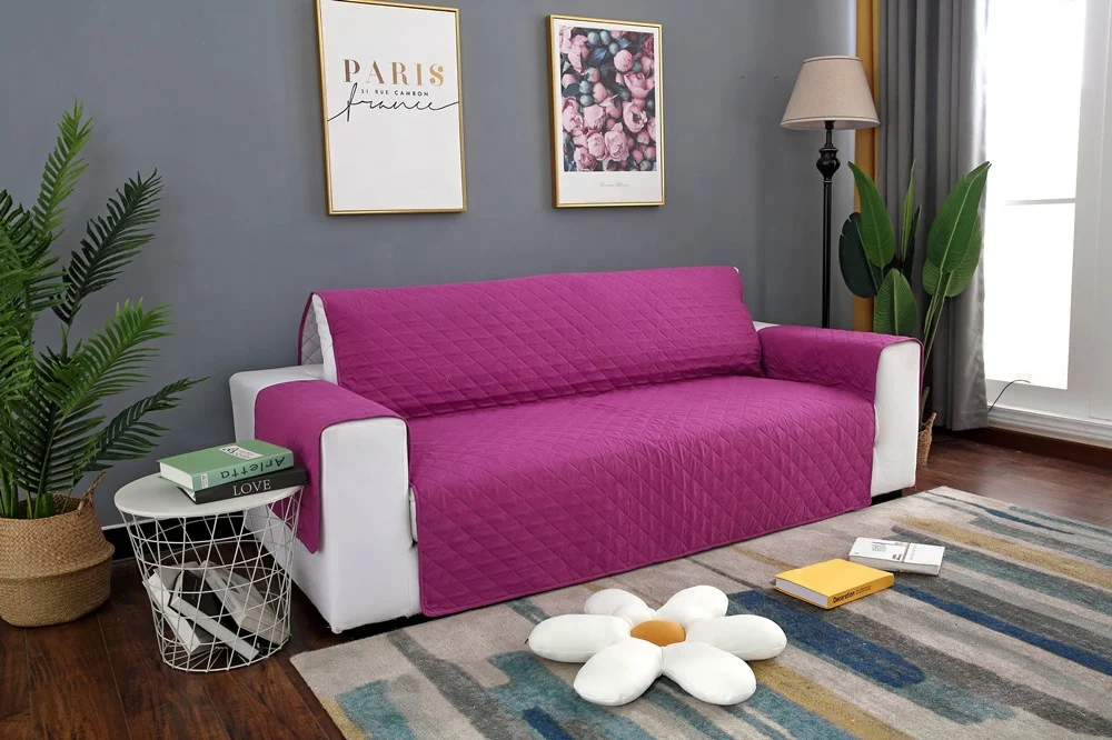 Manufacturer Fashion Pet Sofa Furniture Protector Cover Living Room Waterproof Quilted Slipcover Pet Sofa Cover Bolster