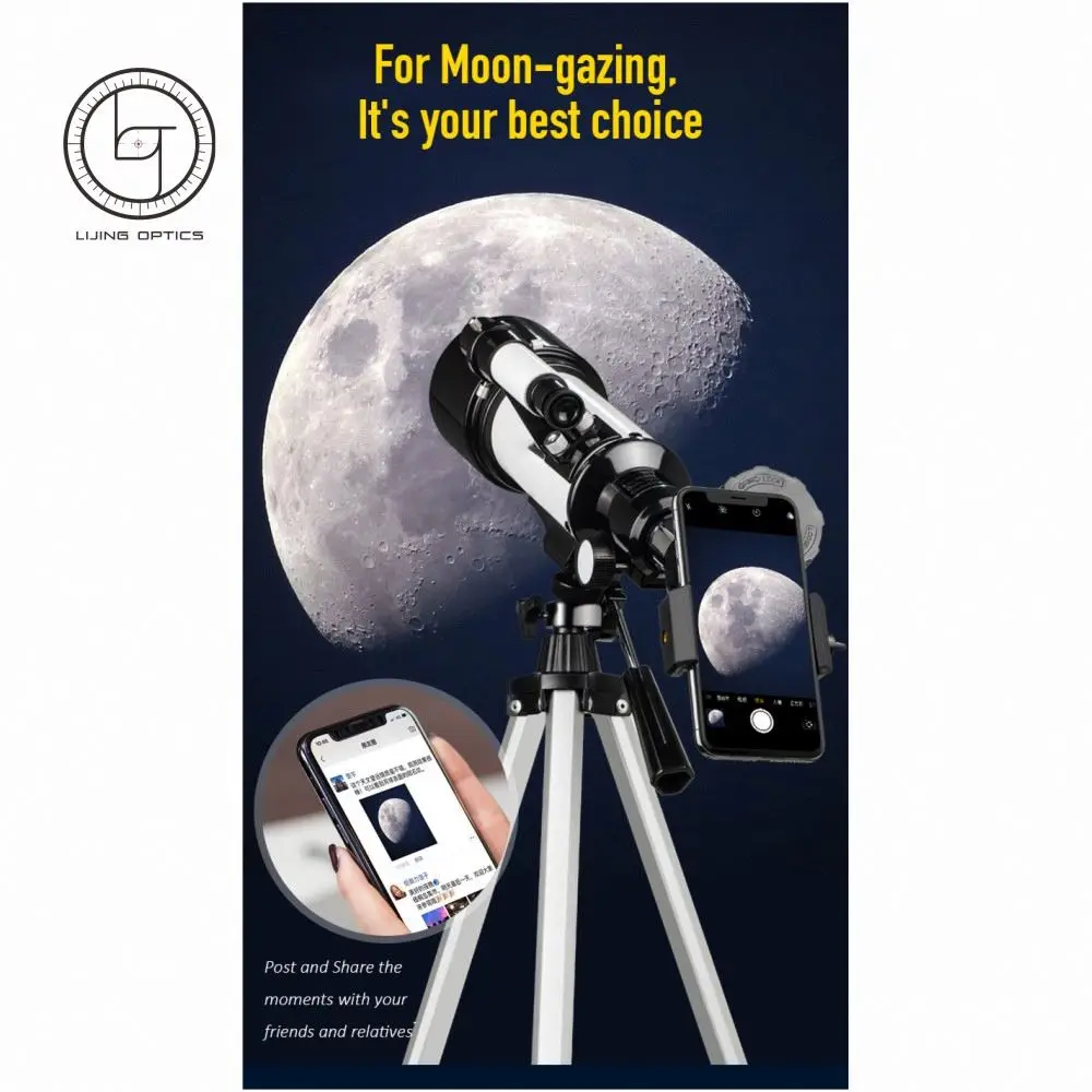 Travel FMC Lens Kids Gift 16-40x70 Astronomical Telescope with Carry Bag Tripod telescope astronomical