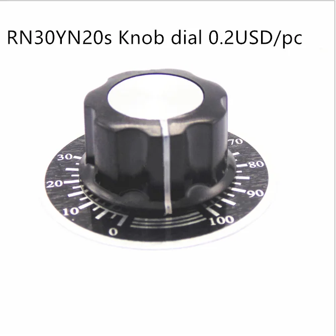 RV30 B1K 2K 3K 5K 10K 20K 30K 50K 100K 200K 500k регулируемое сопротивление однооборотный потенциометр из углеродной пленки RV30YN20S