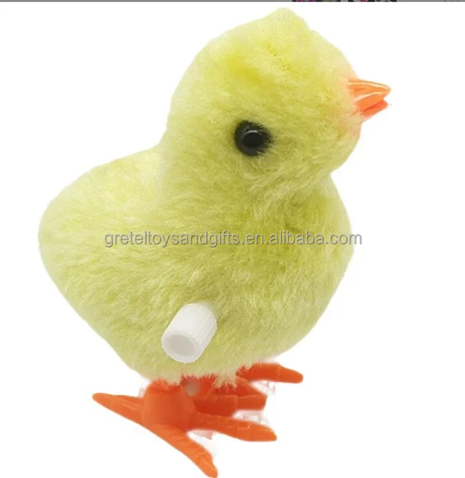Hot Cheap Price Creative Fun Educational Wind Up Toys Clockwork Cute Chicken Plush Jumping Chick Toys
