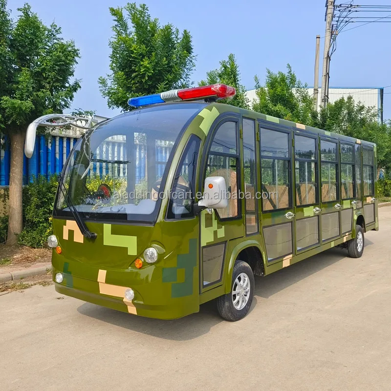 17-местный Электрический экскурсионный автобус патрульная машина безопасности кампуса веер цветной четырехколесный