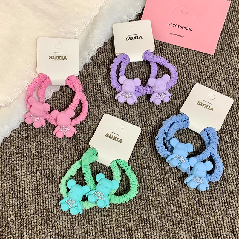 wholesale Bear Hair Ties Girls Hair Bands oem Hair Ties For Girls Fashion Accessories