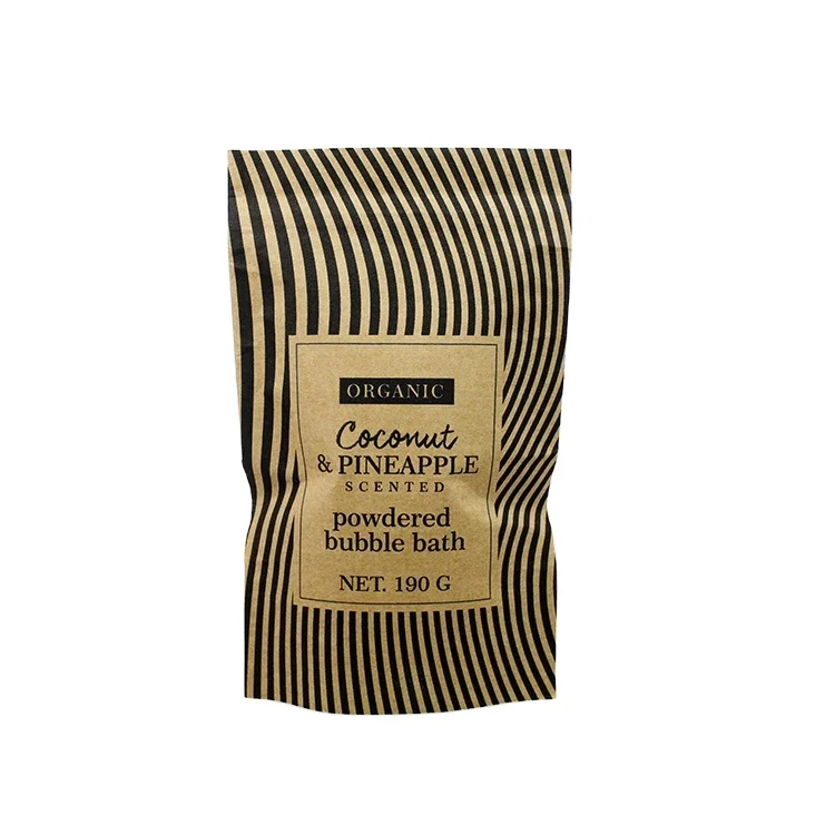 Натуральный органический бумажный пакет с кокосовым ароматом, пузырьки для ванны