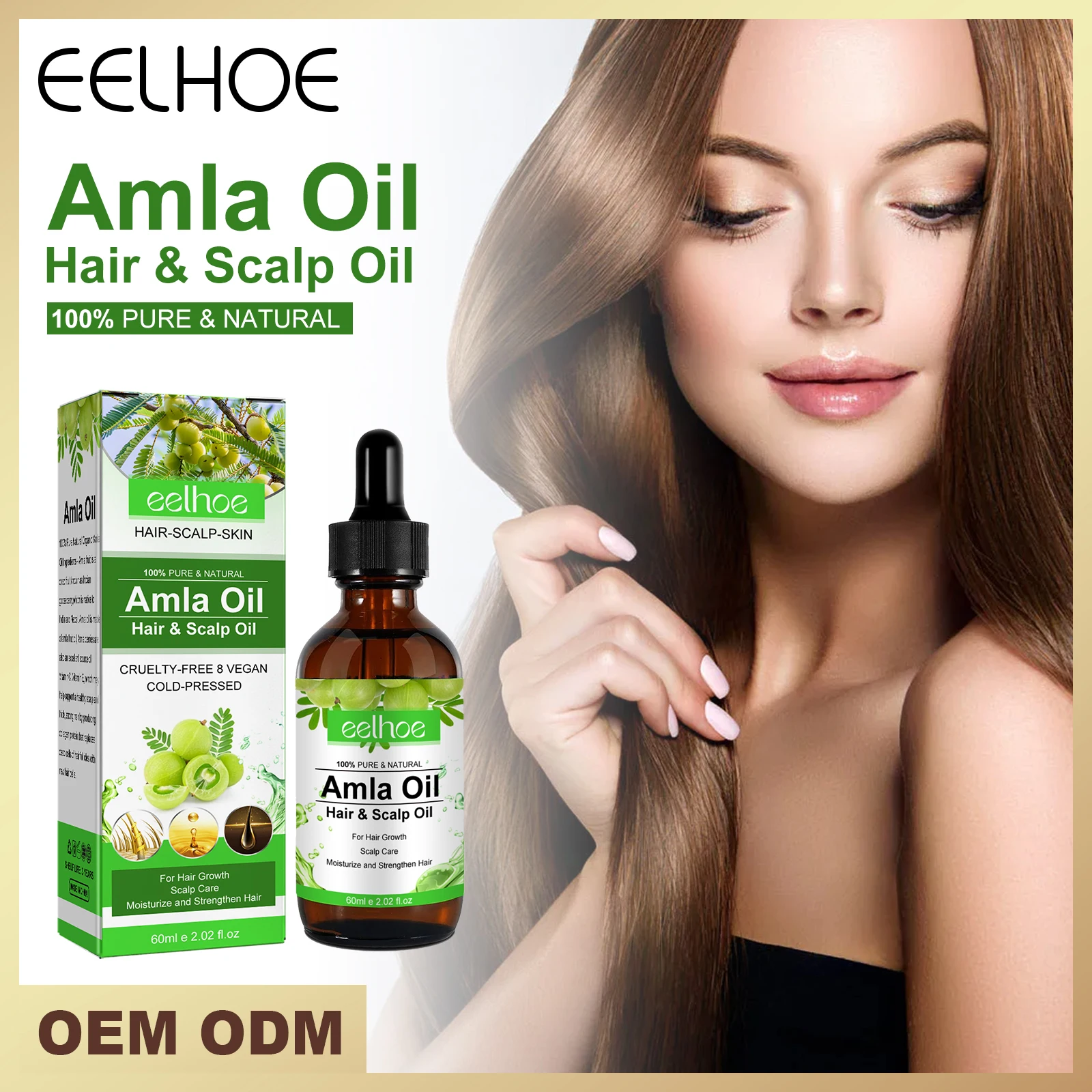 Hot sales  100% Natural organic Indian gooseberry hair oil