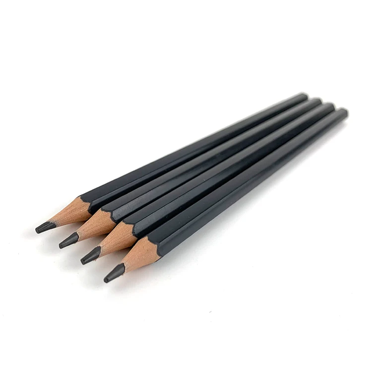 Custom Kids Drawing 7 Inch Plastic Black Graphite HB Pencil without Eraser