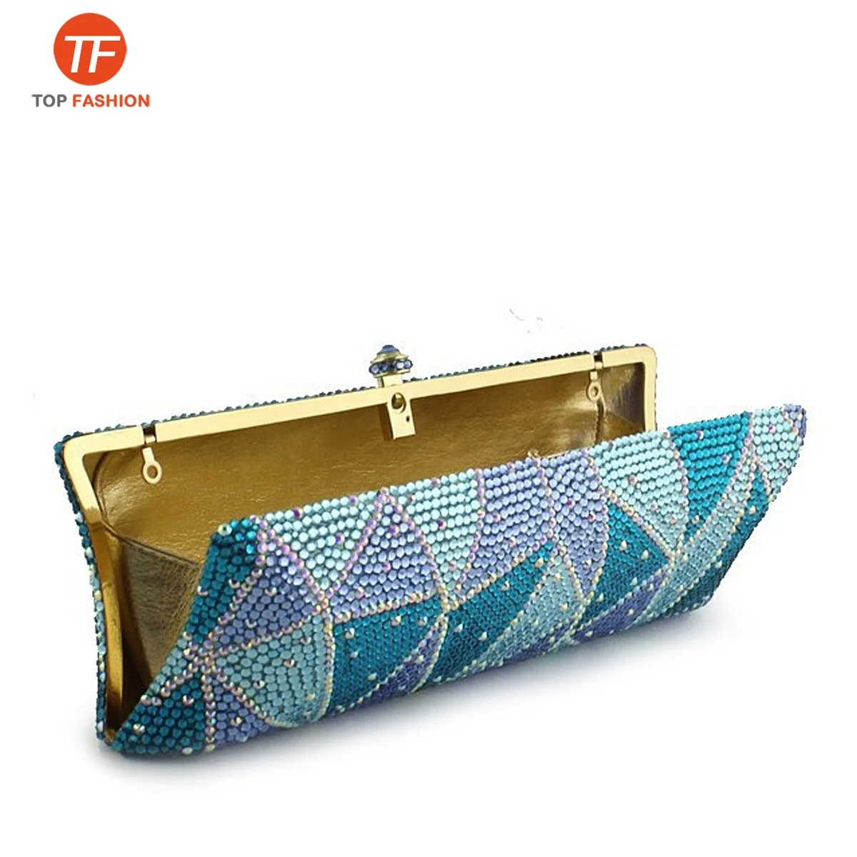 Factory wholesales Large Evening Bag Crystal Rhinestone Clutch Purse Bling Evening Handbag for Party