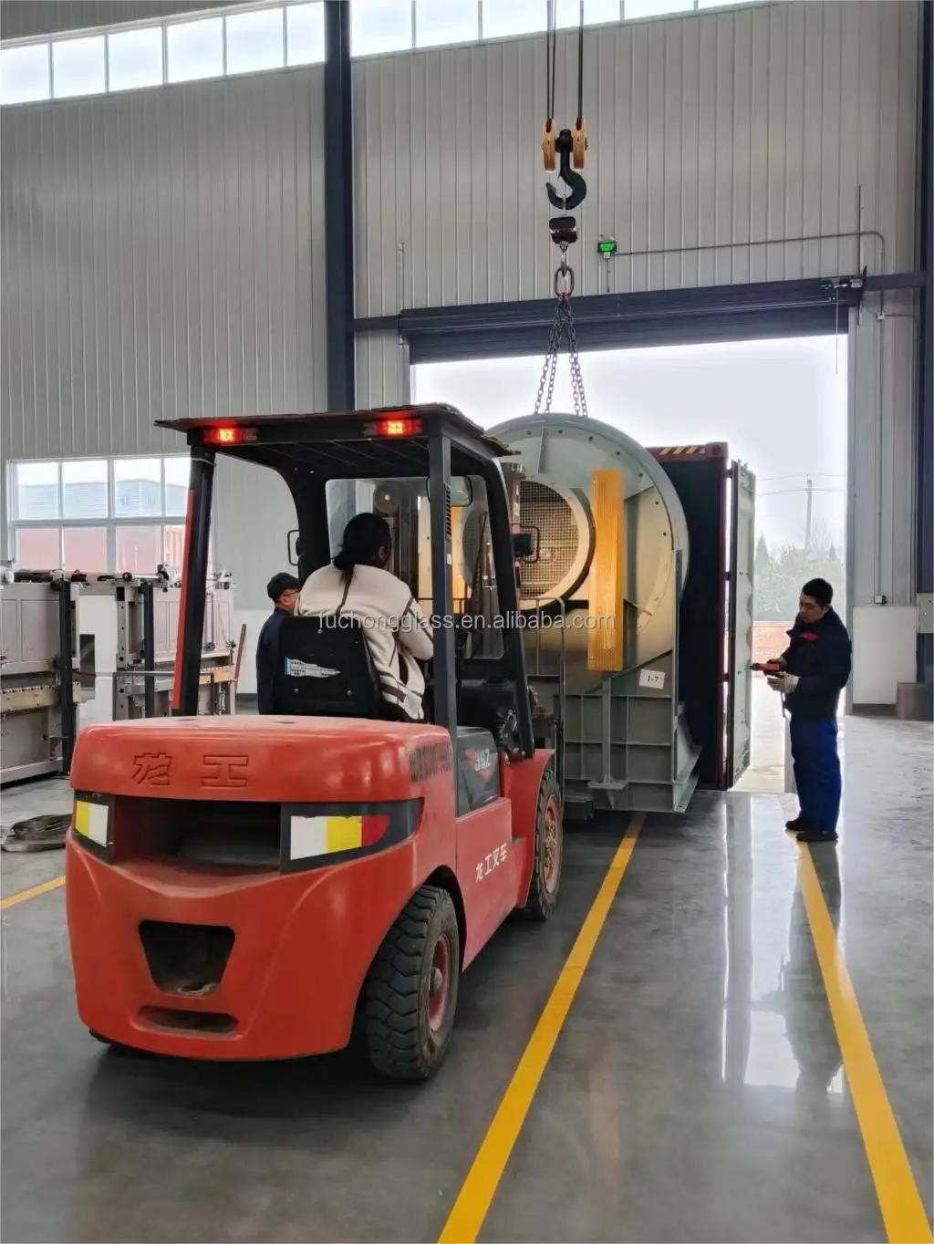 Fuchong FC-SXWG Double Direction Bent glass tempering furnace machine for sale  big size building glass bus glass