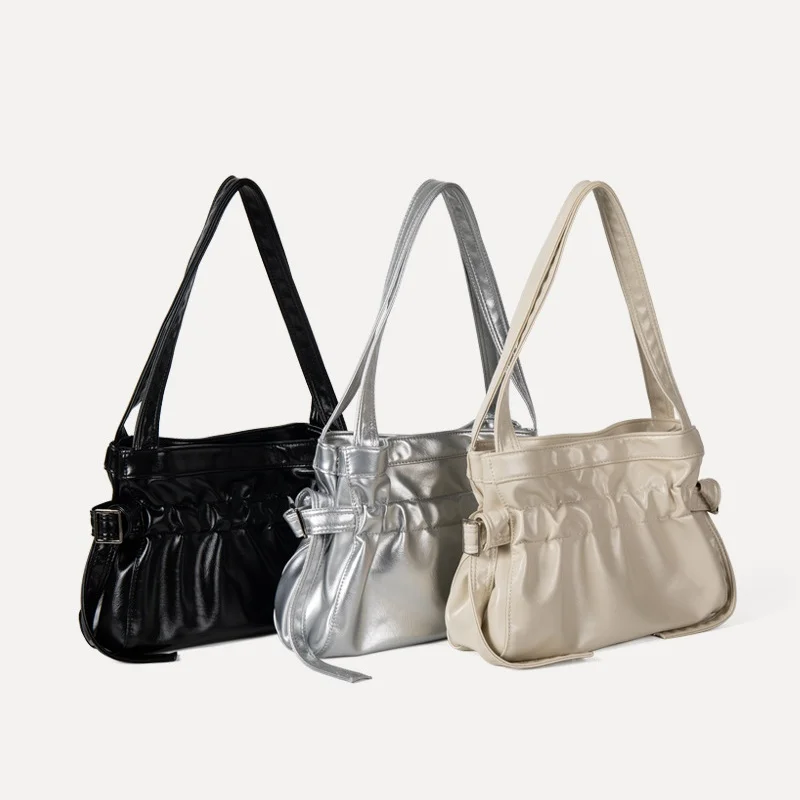 Sac a Main Soft Vegan Leather Shoulder Bag Fashion Clutch Tote Purses Hobo Handbag For Women