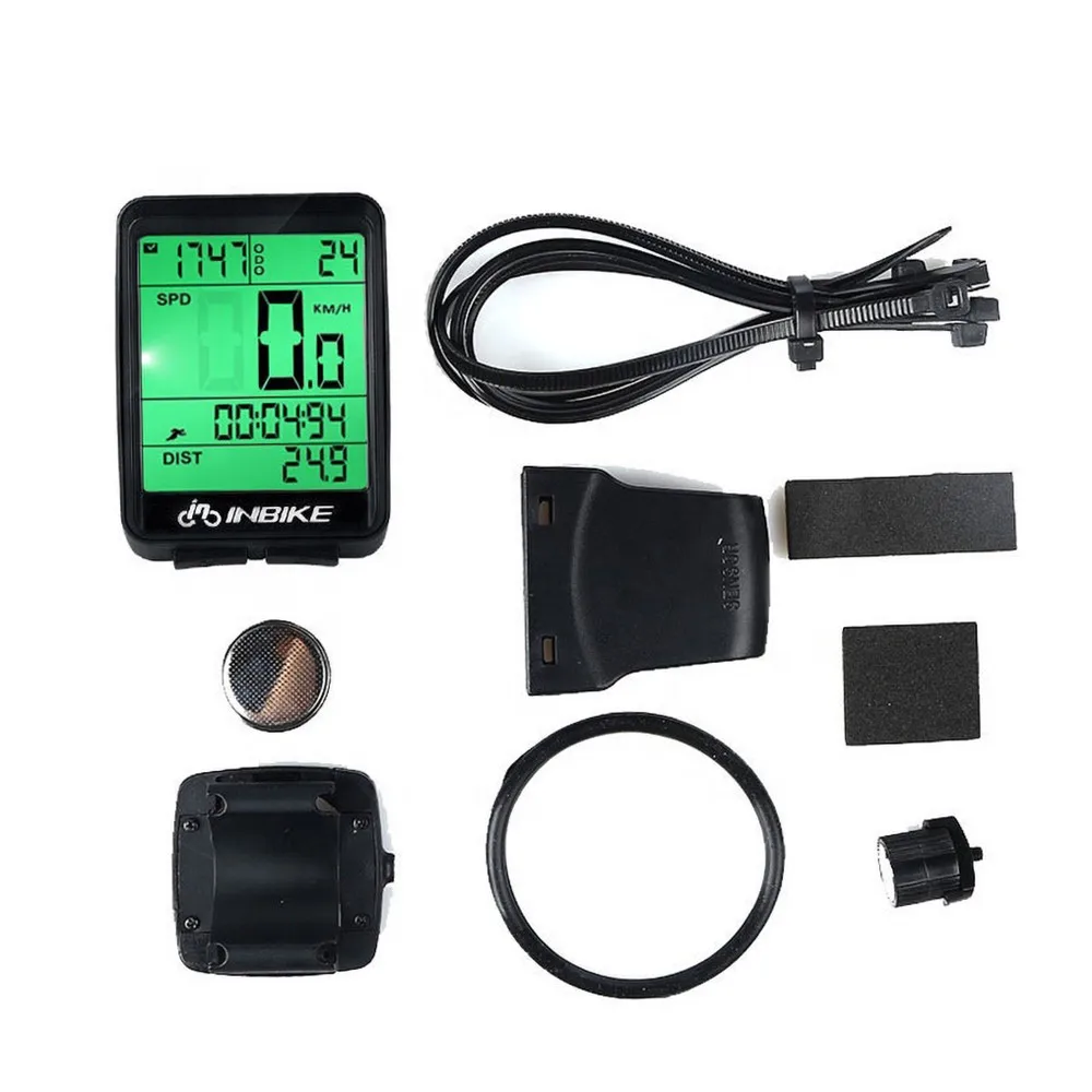 
Bicycle Bike Speedometer and Odometer Wireless Waterproof Cycle Bike Computer with LCD Display & Multi-Functions 