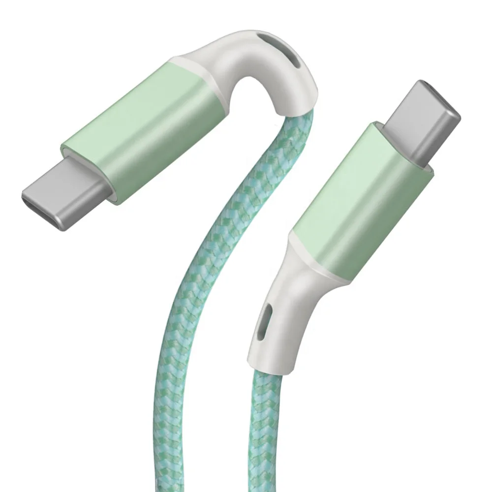 ВЫСОКАЯ ЧЁТКОСТЬ, быстро заряжающийся мобильный телефонах 5A 100W PD Micro зарядное устройство плетеный кабель USB Type-C с функцией быстрой USB кабель для передачи данных