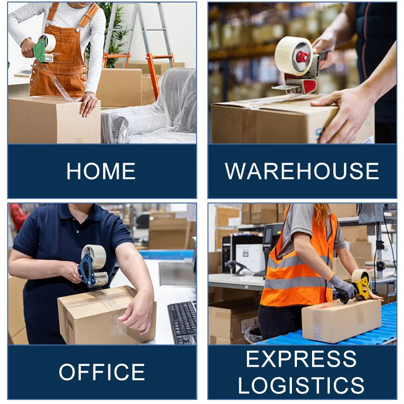 Custom Heavy Duty Clear Opp Bopp Adhesive Shipping Packing Tape Roll Waterproof for Carton Box Sealing